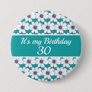 Badge Rond 7,6 Cm C’est mon anniversaire d’anniversaire personnalisé