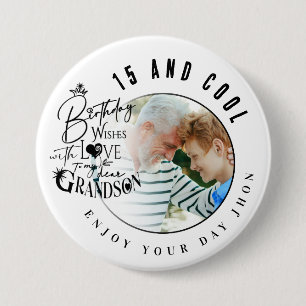 Badge Rond 7,6 Cm Cadeaux d'anniversaire minimalistes modernes pour 