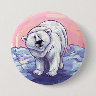 Badge Rond 7,6 Cm Cadeaux et accessoires d'ours polaire
