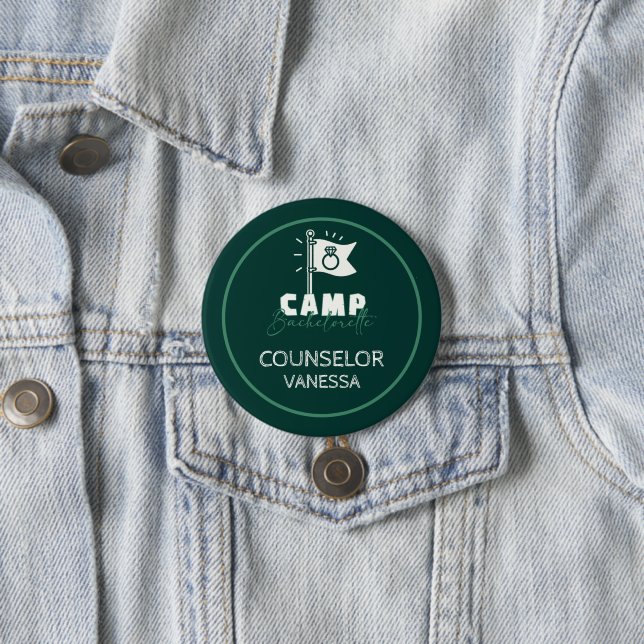 Badge Rond 7,6 Cm Camp Bachelorette (En situation)