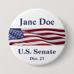 Badge Rond 7,6 Cm Campagne politique patriotique