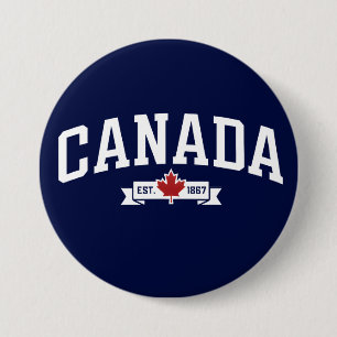 Badge Rond 7,6 Cm Canada