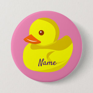 Badge Rond 7,6 Cm Canard en caoutchouc mou Thunder_Cove