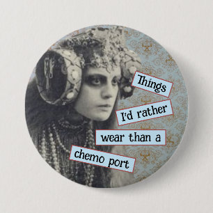 Badge Rond 7,6 Cm Cancer, des choses que je préfère porter plutôt qu