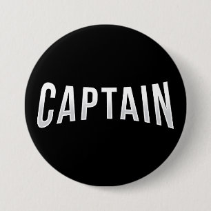 Badge Rond 7,6 Cm Capitaine