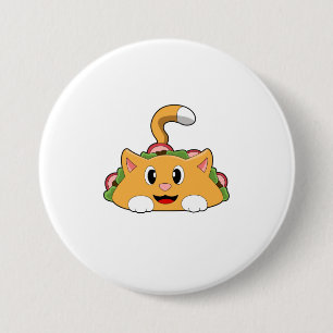 Badge Rond 7,6 Cm Cat Taco