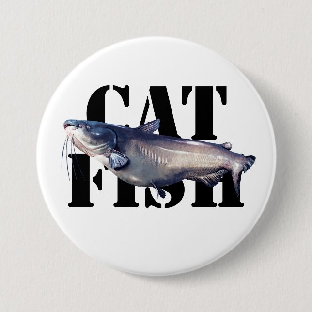 Badge Rond 7,6 Cm Catfish (Devant)