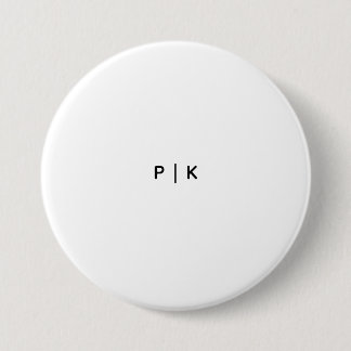 Badge Rond 7,6 Cm Cercle 3" Cercle, Couture Blanche, À Repasser