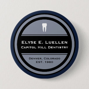Badge Rond 7,6 Cm Cercle dentaire personnalisable