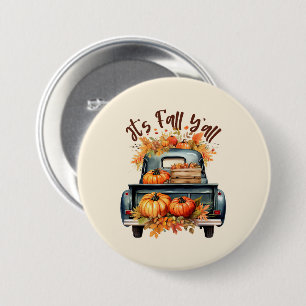 Badge Rond 7,6 Cm C'est l'automne