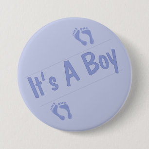 Badge Rond 7,6 Cm C'est un bouton de garçon