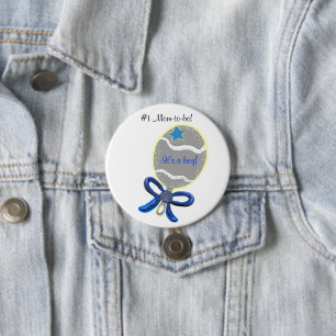 Badge Rond 7,6 Cm C'est un nouveau Baby shower Maman-to-be