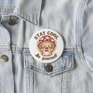 Badge Rond 7,6 Cm Champignons positifs