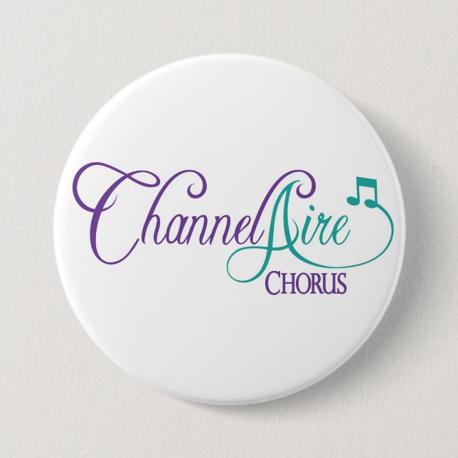 Badge Rond 7,6 Cm ChannelAire 3" bouton (Devant)