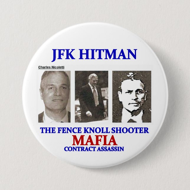 Badge Rond 7,6 Cm Charles Nicoletti : (Devant)