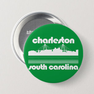 Badge Rond 7,6 Cm Charleston, Caroline du Sud