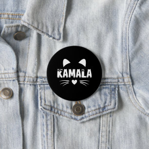 Badge Rond 7,6 Cm Chat Pour Harris 2024