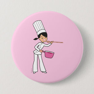 Badge Rond 7,6 Cm Chef