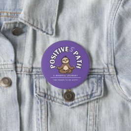 BADGE ROND 7,6 CM CHEMIN POSITIF DU BOUTON DE PENTE