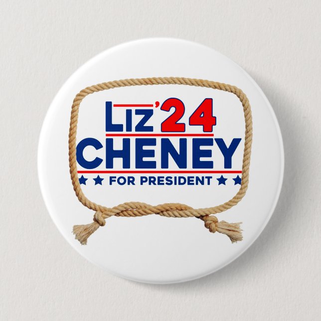 Badge Rond 7,6 Cm Cheney '24 (Devant)