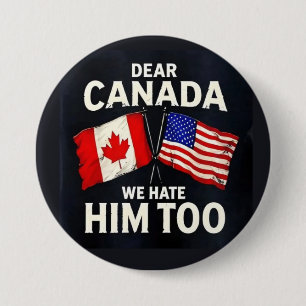 Badge Rond 7,6 Cm Cher Canada
