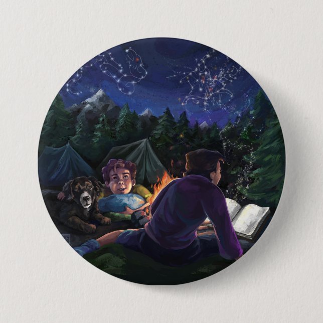 Badge Rond 7,6 Cm Chevaliers d'été (Devant)