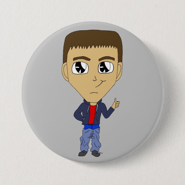 Badge Rond 7,6 Cm chibi (Devant)