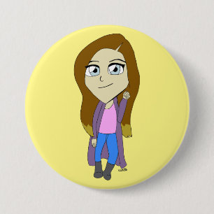 Badge Rond 7,6 Cm Chibi