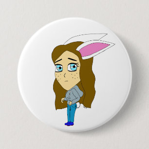 Badge Rond 7,6 Cm chibi bunnygirl