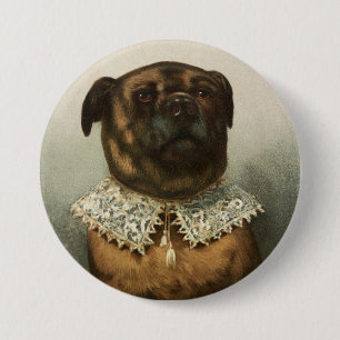 Badge Rond 7,6 Cm Chien