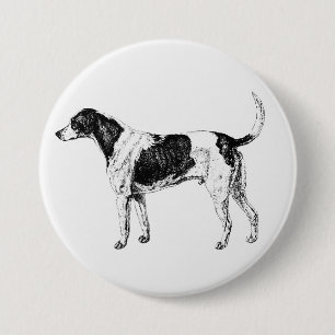 Badge Rond 7,6 Cm Chien