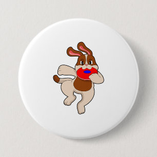 Badge Rond 7,6 Cm Chien à jouer