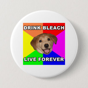 Badge Rond 7,6 Cm Chien de conseil
