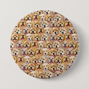 Badge Rond 7,6 Cm Chien mignon Chien Chiot chien patte animal de com