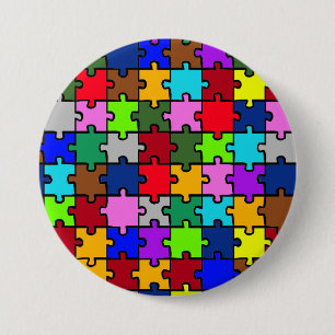 Badge Rond 7,6 Cm Chiffre autiste