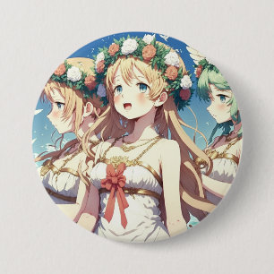 Badge Rond 7,6 Cm Choeur d'anime