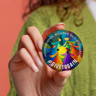 Badge Rond 7,6 Cm Circle of Women | International Women's Day | IWD