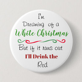 Badge Rond 7,6 Cm Citation de vin de Noël