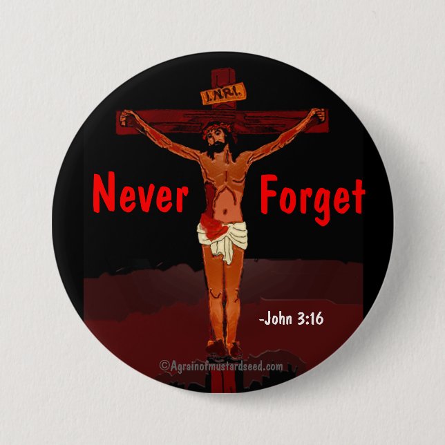 Badge Rond 7,6 Cm Citations de bible (Devant)