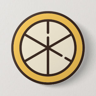 Badge Rond 7,6 Cm citron
