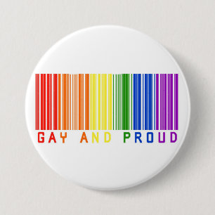 Badge Rond 7,6 Cm Code barres gai et fier