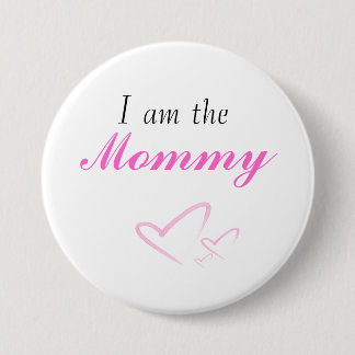 Badge Rond 7,6 Cm coeur, je suis, maman