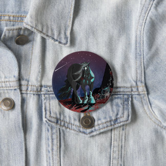 Badge Rond 7,6 Cm Coeur tzigane ~