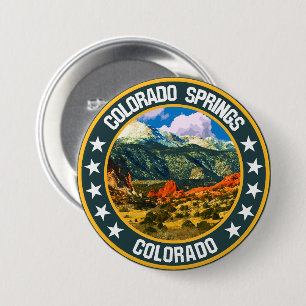 Badge Rond 7,6 Cm Colorado Springs