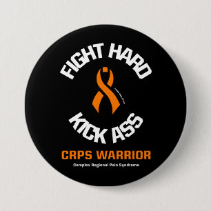 BADGE ROND 7,6 CM COMBATTRE UN COUP DUR...CRPS