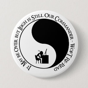 Badge Rond 7,6 Cm Commandant Leigh