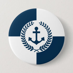 Badge Rond 7,6 Cm Conception thématique marine