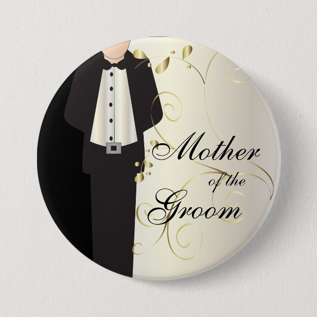 Badge Rond 7,6 Cm Conceptions de noce (Devant)