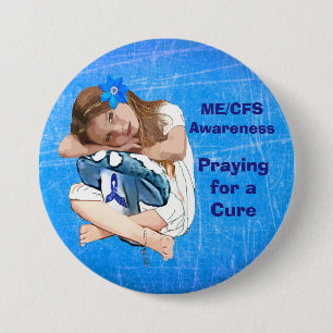 Badge Rond 7,6 Cm Conscience "fille de ME/CFS d'espoir "
