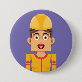Badge Rond 7,6 Cm Constructora